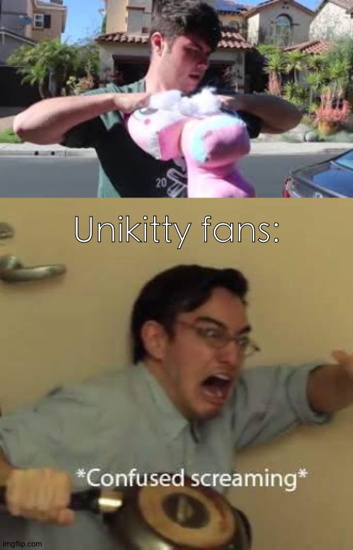 Unikitty Fans Screaming | Unikitty fans: | image tagged in confused screaming,plainrock124 only 2000 for ever made | made w/ Imgflip meme maker