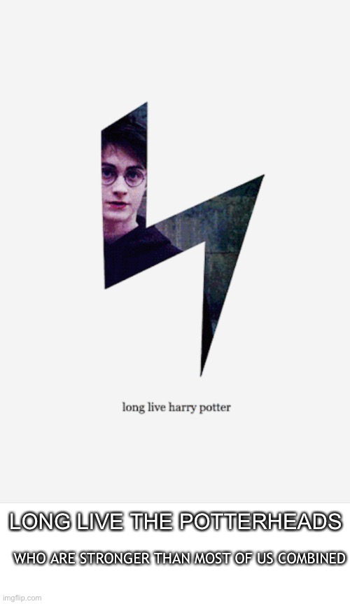 Long live the potterheads | LONG LIVE THE POTTERHEADS; WHO ARE STRONGER THAN MOST OF US COMBINED | made w/ Imgflip meme maker