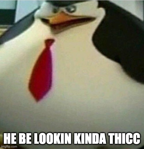 Thicc Skipper | HE BE LOOKIN KINDA THICC | image tagged in thicc skipper | made w/ Imgflip meme maker