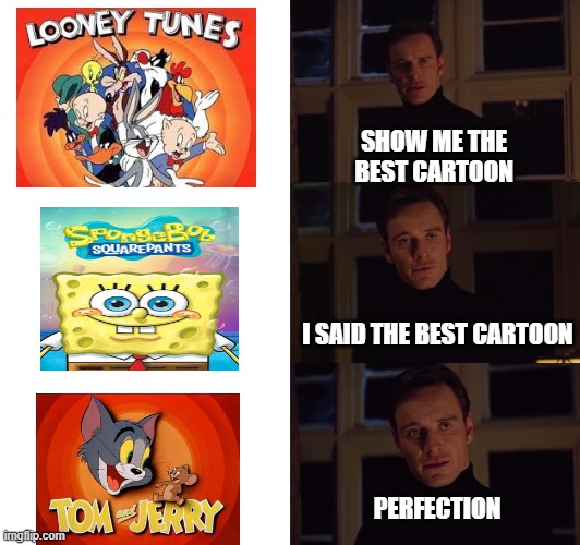 Only the best will understand | SHOW ME THE BEST CARTOON; I SAID THE BEST CARTOON; PERFECTION | image tagged in perfection | made w/ Imgflip meme maker