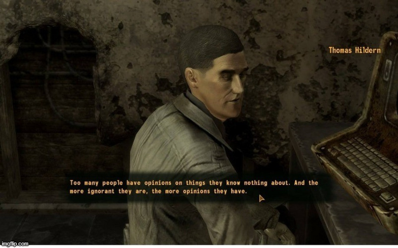 New FoNV template I just uploaded | image tagged in fallout new vegas thomas hildern,fallout,fallout new vegas,gaming,memes | made w/ Imgflip meme maker