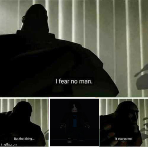 That TING, it scares me | image tagged in i fear no man,roblox | made w/ Imgflip meme maker