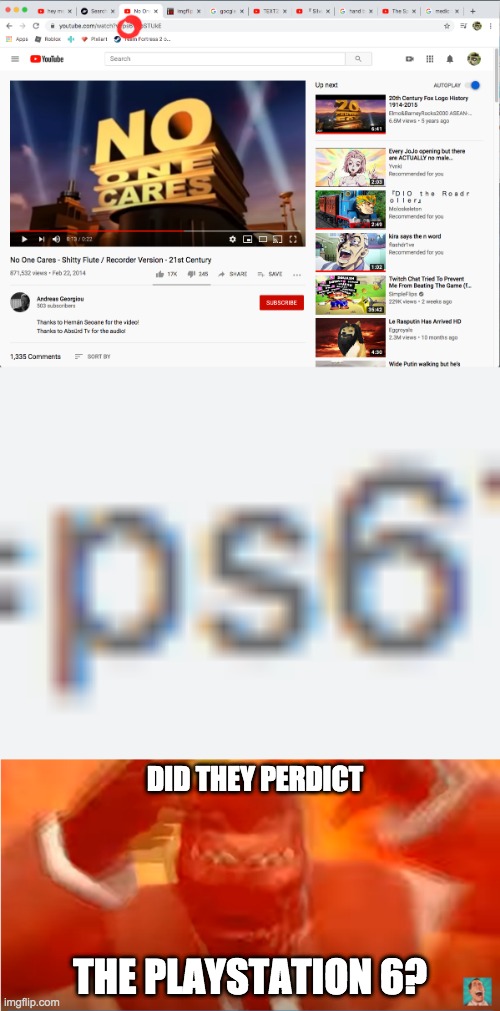 whats this? DID THEY PERDICT THE FUTURE??? | DID THEY PERDICT; THE PLAYSTATION 6? | image tagged in playstation | made w/ Imgflip meme maker