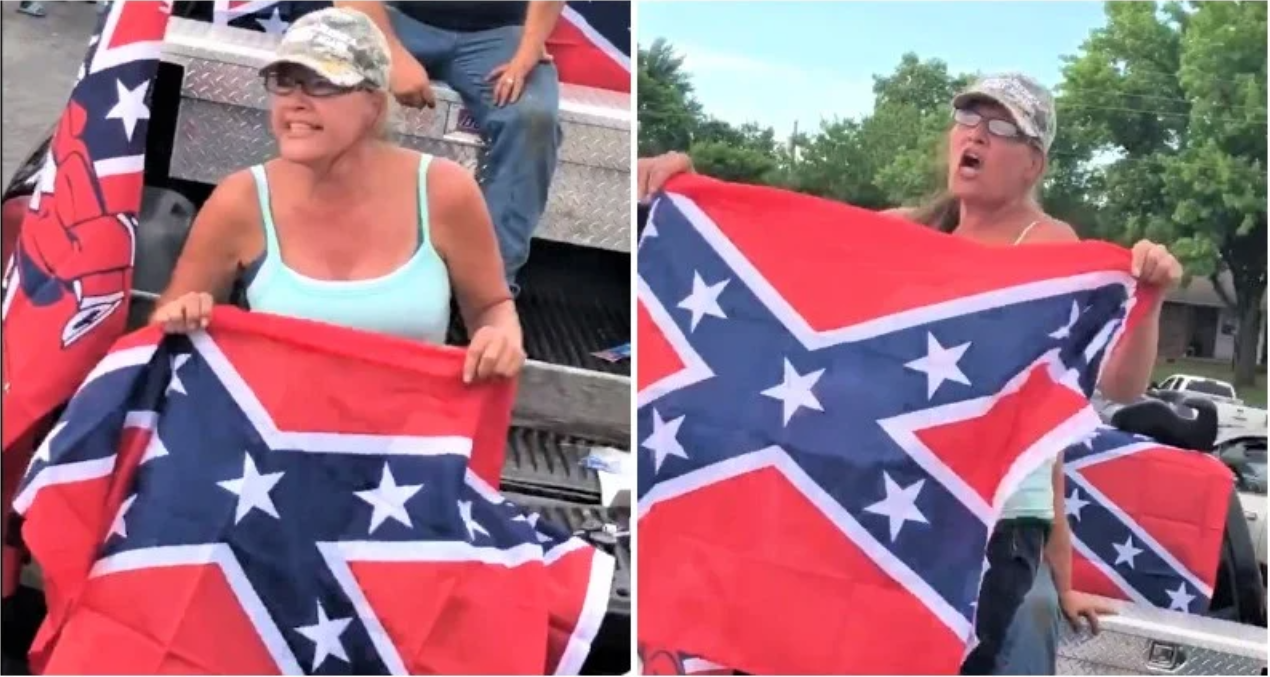 Confederate flag bitch Blank Meme Template