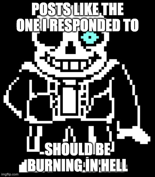 Sans dosent like that post | image tagged in sans undertale | made w/ Imgflip meme maker