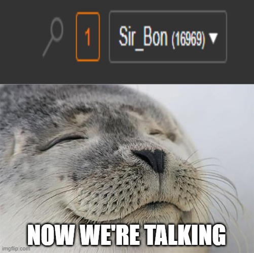 sIxTy nInE | NOW WE'RE TALKING | image tagged in memes,satisfied seal | made w/ Imgflip meme maker