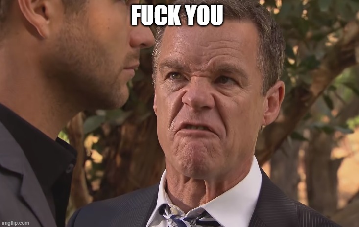 Angry Dude Looks Like he's saying Fuck You | FUCK YOU | image tagged in angry man,pissed off | made w/ Imgflip meme maker