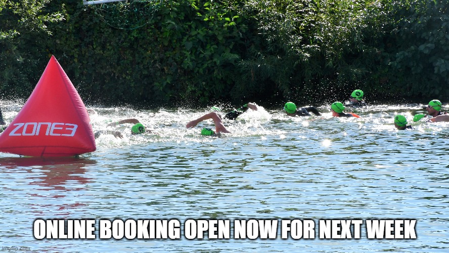 ONLINE BOOKING OPEN NOW FOR NEXT WEEK | image tagged in swimming | made w/ Imgflip meme maker