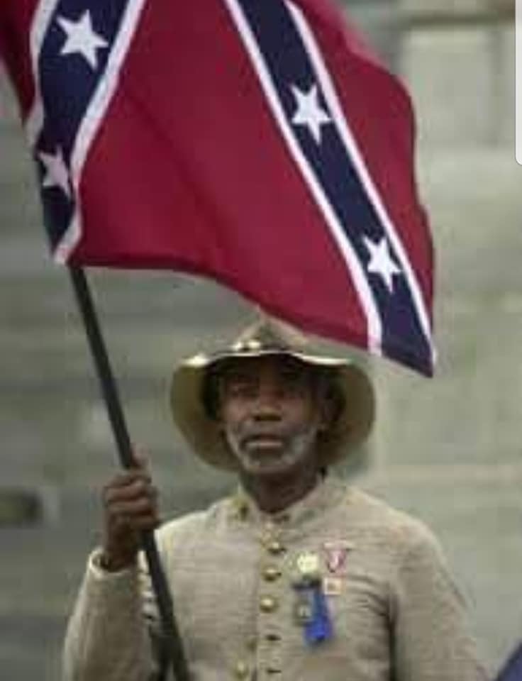 Black Confederate Soldier Blank Meme Template