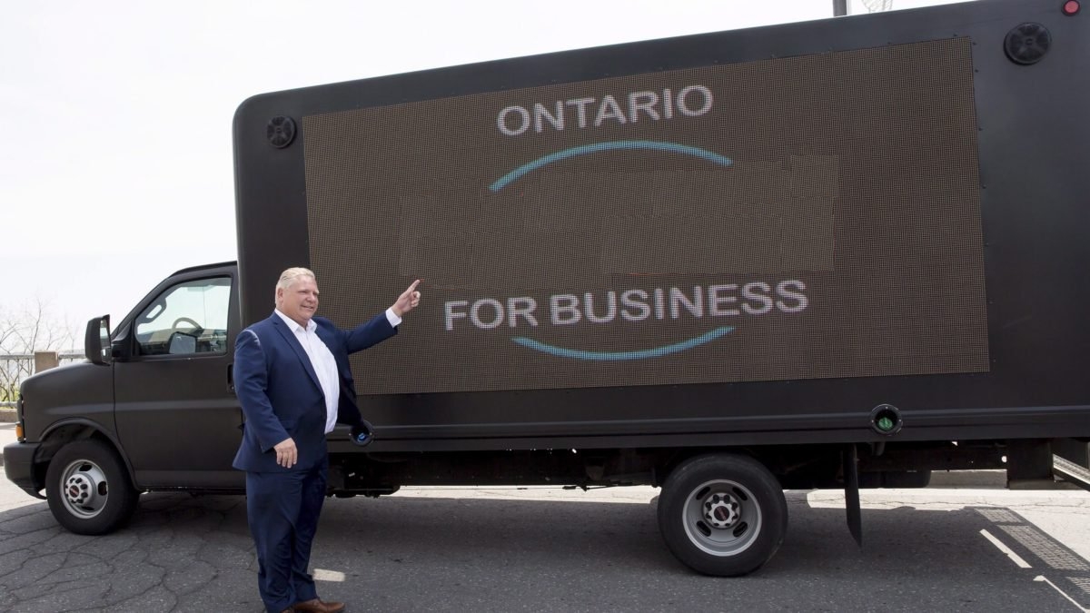 High Quality Doug Ford Message Truck Blank Meme Template