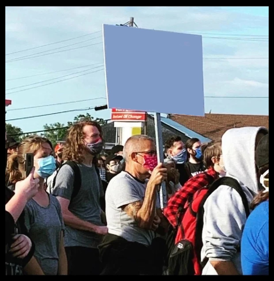 High Quality Picket Guy Blank Meme Template