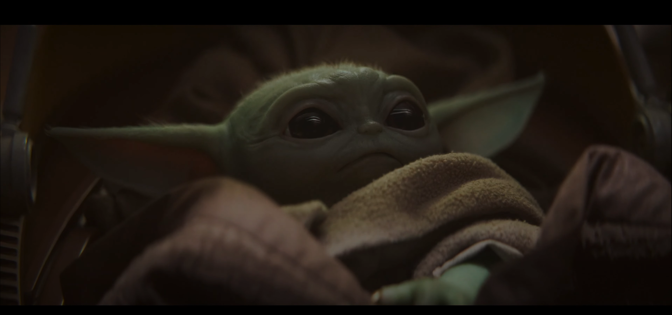 High Quality Baby Yoda assessing the situation Blank Meme Template