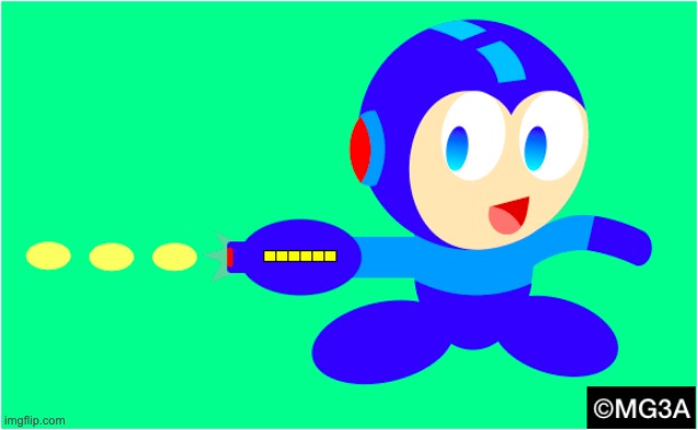 First time trying to make Mega man. Rate it if you like. | made w/ Imgflip meme maker