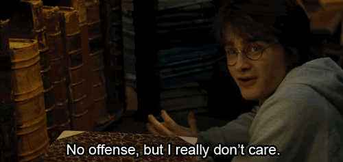 harry potter doesn't care Blank Meme Template