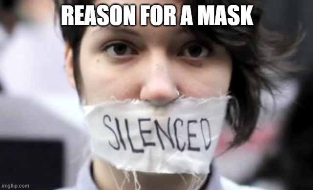 mask | REASON FOR A MASK | image tagged in political meme | made w/ Imgflip meme maker