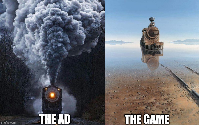 THE AD; THE GAME | image tagged in train | made w/ Imgflip meme maker