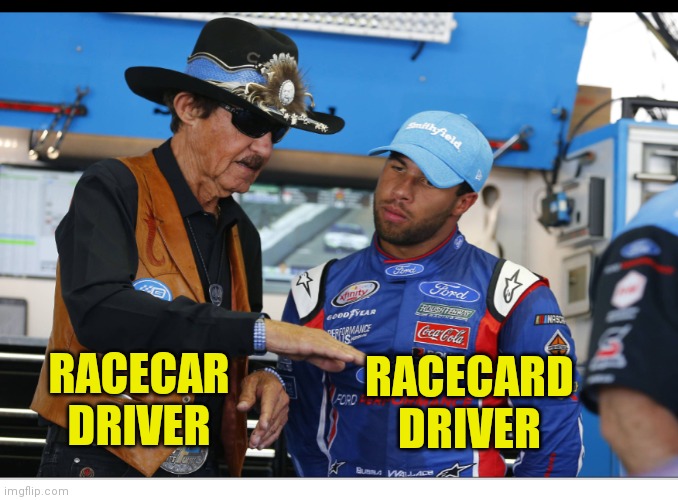 Bubba Wallace | RACECARD DRIVER; RACECAR DRIVER | image tagged in bubba wallace | made w/ Imgflip meme maker