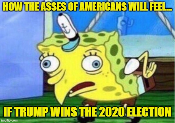 Avoid another 4 year plague | HOW THE ASSES OF AMERICANS WILL FEEL... IF TRUMP WINS THE 2020 ELECTION | image tagged in donald trump is an douche,donald trump wrong,stupid trump | made w/ Imgflip meme maker