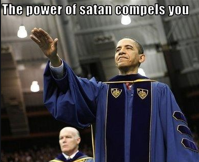 Obama The Power Of Satan Compels You Blank Meme Template