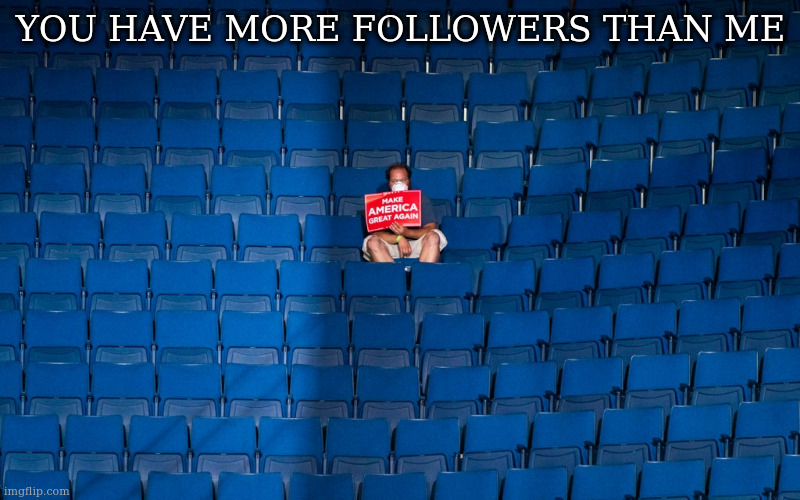 blue over | YOU HAVE MORE FOLLOWERS THAN ME | image tagged in blue over | made w/ Imgflip meme maker