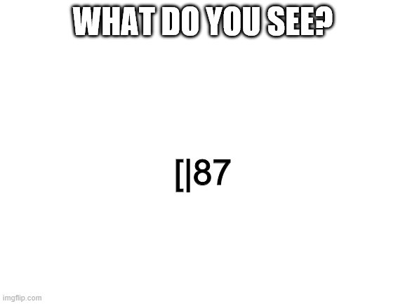 What is it? | WHAT DO YOU SEE? [|87 | image tagged in blank white template,plague doctor,what is it | made w/ Imgflip meme maker