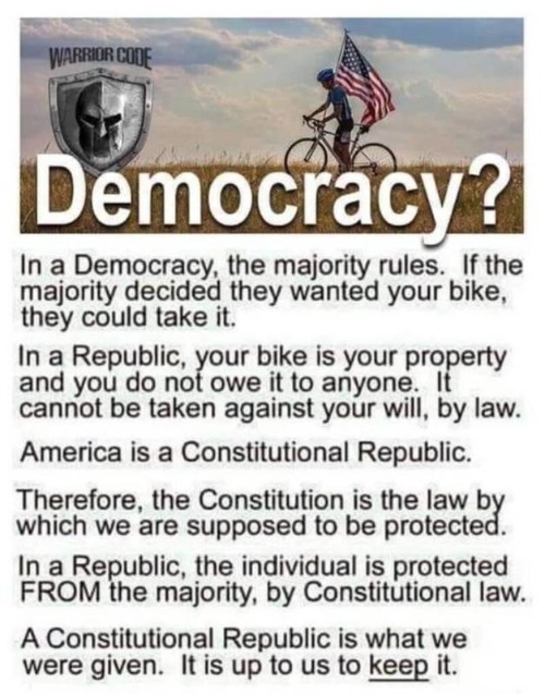 what is a constitutional republic vs democracy
