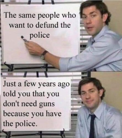 Well, which is it? | image tagged in police,cops,hypocrites,hypocrisy | made w/ Imgflip meme maker