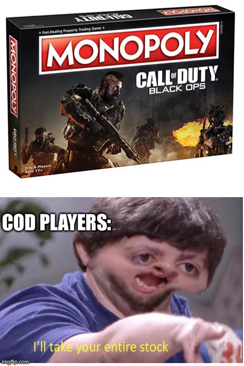 Who knew this existed | COD PLAYERS: | image tagged in blank white template | made w/ Imgflip meme maker