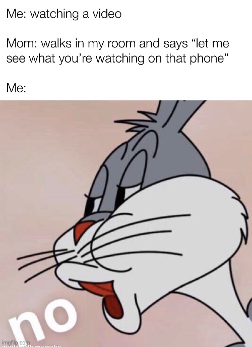 no. | image tagged in bugs bunny no | made w/ Imgflip meme maker