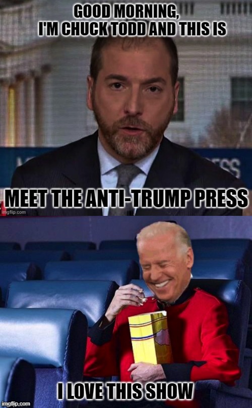 LET'S SEE WHO'S ENJOYING SUNDAY MORNING FAKE NEWS | I LOVE THIS SHOW | image tagged in biden,smilin biden,fakenews,news anchor,funny because it's true,nbc news | made w/ Imgflip meme maker