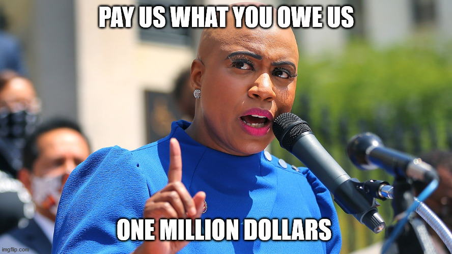 Dr. Pressley | PAY US WHAT YOU OWE US; ONE MILLION DOLLARS | image tagged in dr evil | made w/ Imgflip meme maker