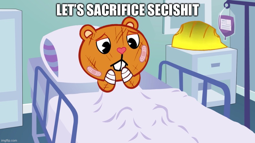 gdgdgdgdgdgdgdgf | LET’S SACRIFICE SECISHIT | image tagged in poor handy htf | made w/ Imgflip meme maker