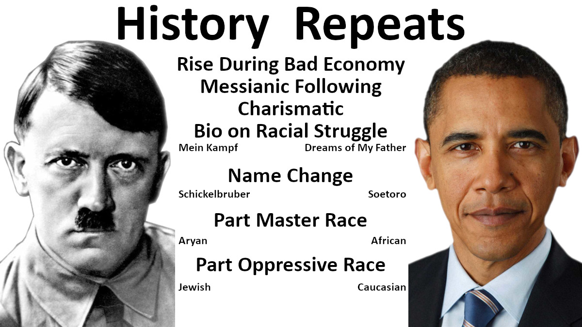 Hitler v Obama Blank Meme Template
