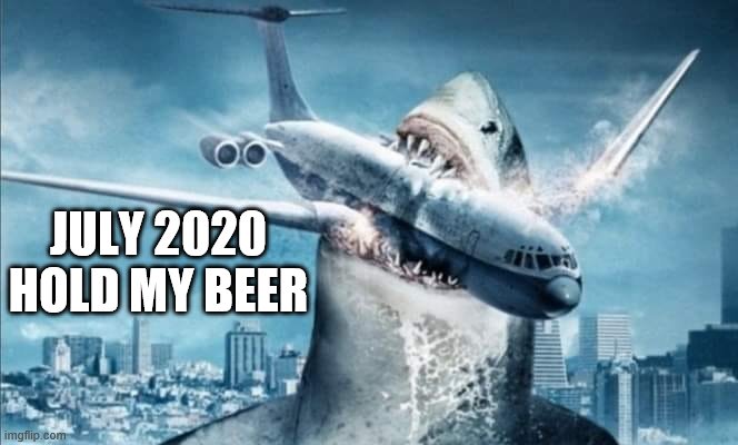july 2020 | JULY 2020
HOLD MY BEER | image tagged in july 2020 | made w/ Imgflip meme maker