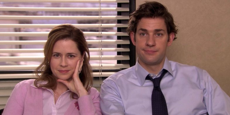 High Quality Pam And Jim Blank Meme Template