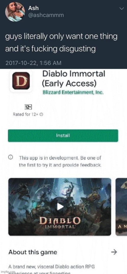 DO YOU GUYS NOT HAVE PHONES?? | image tagged in diablo immortal,funny,gaming | made w/ Imgflip meme maker