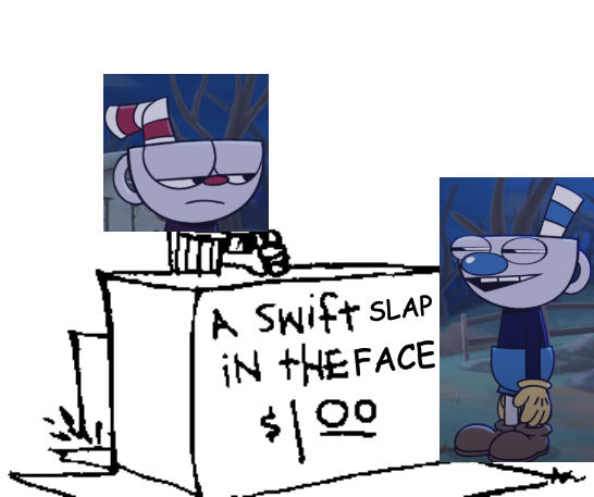 High Quality A swift slap in the face Blank Meme Template