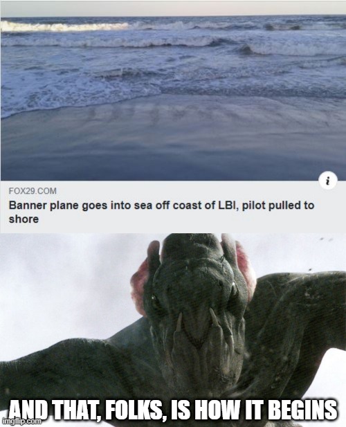 Cloverfield | AND THAT, FOLKS, IS HOW IT BEGINS | image tagged in headlines | made w/ Imgflip meme maker