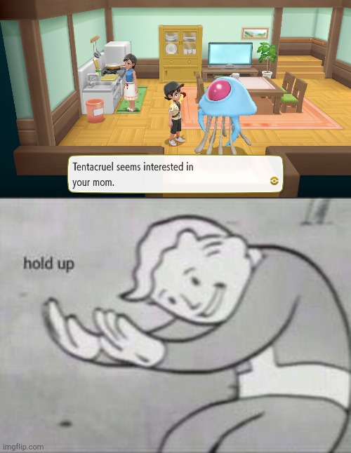 image tagged in fallout hold up,why tentacruel | made w/ Imgflip meme maker