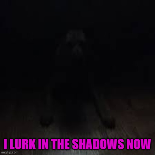I LURK IN THE SHADOWS NOW | made w/ Imgflip meme maker