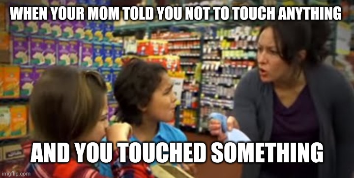 Spray bottle | WHEN YOUR MOM TOLD YOU NOT TO TOUCH ANYTHING; AND YOU TOUCHED SOMETHING | image tagged in spray bottle | made w/ Imgflip meme maker