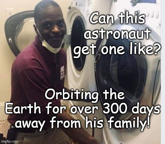 Astronaut | Can this astronaut get one like? Orbiting the Earth for over 300 days away from his family! | image tagged in space,international space station,astronaut,like | made w/ Imgflip meme maker