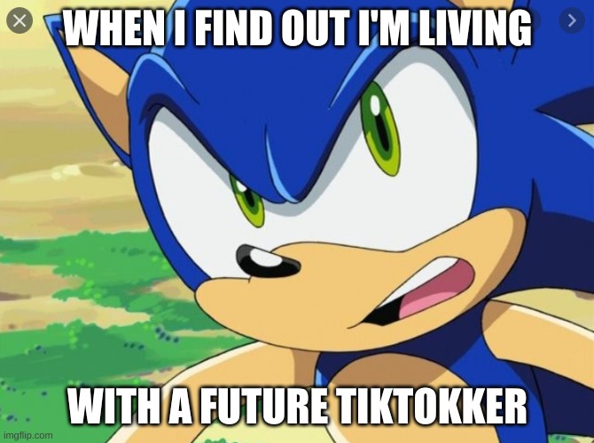 I'm really sorry guys. | WHEN I FIND OUT I'M LIVING; WITH A FUTURE TIKTOKKER | image tagged in antitiktok | made w/ Imgflip meme maker