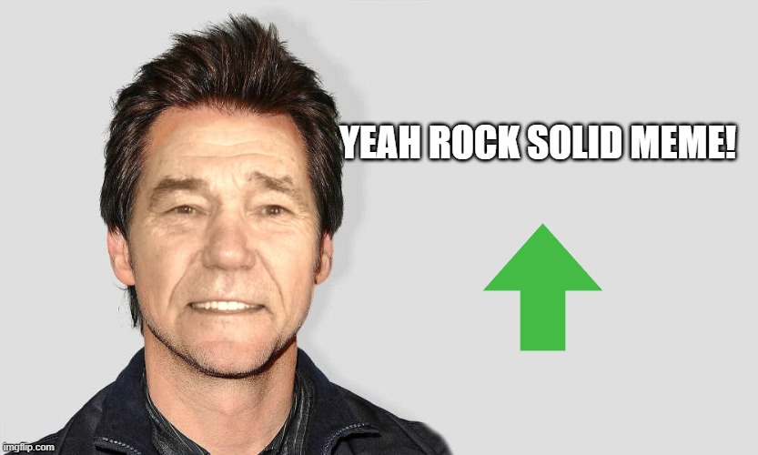 lou carey | YEAH ROCK SOLID MEME! | image tagged in lou carey | made w/ Imgflip meme maker