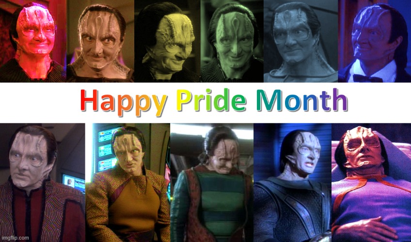 Garak Pride | image tagged in gay pride,star trek,star trek deep space nine | made w/ Imgflip meme maker