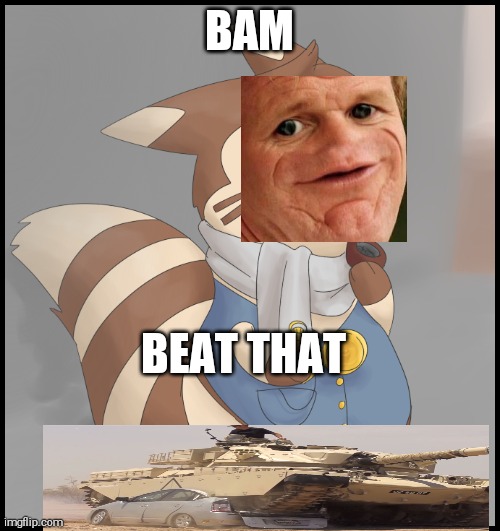 Fancy Furret | BAM; BEAT THAT | image tagged in fancy furret | made w/ Imgflip meme maker