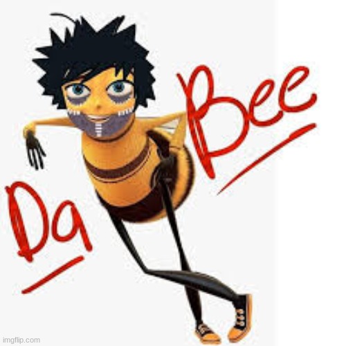 Da-bee | image tagged in bnha,dabi,barry bee benson | made w/ Imgflip meme maker