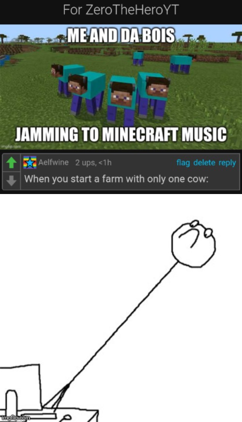 image tagged in cursed,comments,minecraft steve,cow | made w/ Imgflip meme maker
