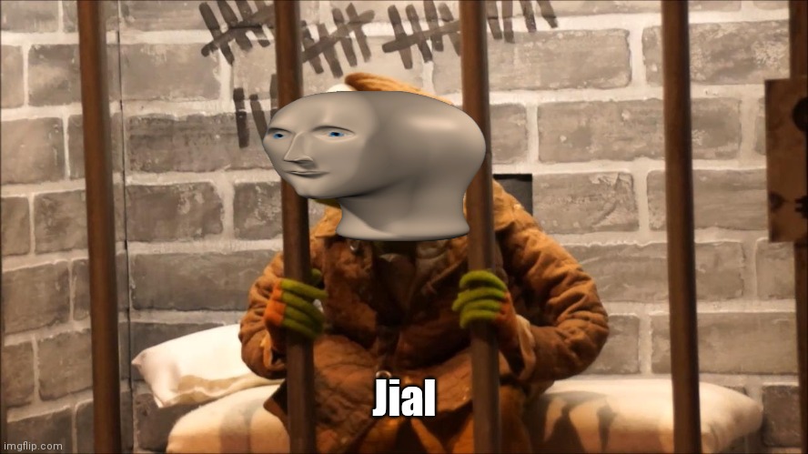 Kermit in jail | Jial | image tagged in kermit in jail | made w/ Imgflip meme maker