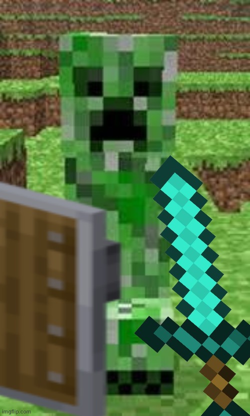 You vs creeper | image tagged in minecraft | made w/ Imgflip meme maker